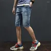 Jeans pour hommes 2023 Shorts en denim minces d'été Garçons Pirate