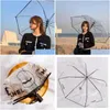 Umbrellas Designer Transparent Female Letter Pattern Folding Fl-Matic Umbrella Drop Delivery Home Garden Housekee Organization Rain G Dhgi4