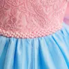 Robes de fille Vintage fille anniversaire princesse robe bébé broderie florale arc tutu robe fleur fille robe de mariée enfant occasion formelle robe de gala 230801