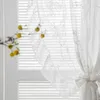 Curtain Sheer Lace Curtains For Bedroom Ivory Elegant Victorian Scalloped Edges Floral Kitchen Window Rod Pocket