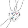 Pendant Necklaces Korean Fashionable Women Girls Chain 3 Or 4 Piece Set Friend Friendship Bff Matching Necklace Jewelry