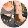 Colliers pendants Collier de chaîne courte de mode simple pour femmes Collier Chureur Femelle en acier inoxydable Charmes Accessoires de bijoux