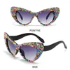 Sunglasses Colorful Steampunk Retro UV400 Aesthetic Sun Glasses Punk Shades For Po Props Supplies