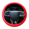 Steering Wheel Covers Car Silicone Cover Non-Slip Wear-resistant Protective Glove Case For 13"-16.5"Inch Accessories