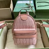 10a Top Quality Ryggsäck Designer Väskor 14cm Lady School Bag Canvas Satchel med Box G065
