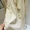 Robes décontractées luxe romantique bohème plage vacances brodé Robe en lin pour les femmes évider Hippie Boho longue Robe Tunique