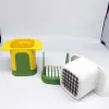 2In1 Multifunctionele Groente Chopper Aardappel Frieten Snijder Handdruk Ui Dicer Komkommer Wortel Slicer Keuken Gereedschap