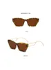 Sunglasses Premium Textured Women's Elegant Unique Designed Metal Frame Glasses 2023 Summer Female Evening Party Street Wear