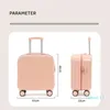 Suitcases 18 Inch Mini Portable Boarding Travel Carry-on Suitcase Student Password Case Rolling Luggage Bag With Trolley Compressive