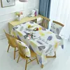 Bordduk Small Fresh Art Tracloth Home Decoration Accessories Simple European Modern Rectangular soffbord Tabellduk Tyg R230731