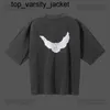 Nouveau 23ss Designer Kanyes Classic Wests T Shirt Three Party Imprimé marque de mode Lavage Eau Manches Courtes Hommes Femmes t-shirts