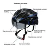 Велосипедные шлемы велосипедные шлемы дышащие мужчины, съемные очки, линза MTB Road Bike со светодиодным светом 230801