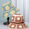 Wide Brim Hats Bucket 2023 Womens Straw crochet hat Panamas UV Protection Sun Visor Beach Women Visors Foldable Female Summer 230801