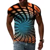 Herren T-Shirts Tunnel Vertigo 3D-Druck T-Shirt Männer Frauen Mode Kinder Hip Hop Tops T-Shirts Dreidimensionale Grafik T-Shirt Jungen 230731