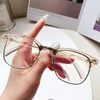 Güneş Gözlüğü Kadın Retro Mavi Işık Engelleyen Gözlükler UNISEX Vintage Yarım Çerçeve Optik Bilgisayar Gözü Bayanlar Gösteri gözlükleri