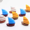 Fleurs décoratives 20/50pcs Mini Voile Cabochon Bateaux Artificiels Micro Fée Jardin Figurine Miniature Maison De Poupée Décoration DIY C