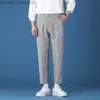 Pantalones de hombre TFETTERS 2023 nuevos pantalones casuales de verano hasta el tobillo para hombre ropa de trabajo ajustada de Color sólido para hombre ropa de moda recta Z230801
