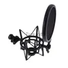 MP3/4 Docks Cradles Microphone Mic Professional Shock Mount with Pop Shield Filter Screen x0731