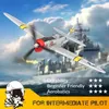 Modèle d'avion Avion RC P47 RTF One Key Aerobati Fighter Lightning Plane Envergure 4Ch avec système de stabilisation Xpilot 230801