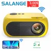 Inne elektronika Salange M24 Mini Projector LED przenośny wiązka kompatybilna z USB 640 480p Wsparcie 1080p Projetor PROJETOR Prezent 230731