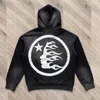 Hoodies masculins vintage Make Old Hellstar Sweat à capuche Automne Winter Classic Flame Lettre imprime