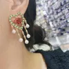 Orecchini pendenti Bohemian Vintage Nappa Cuore colorato per le donne Festa di nozze Dubai Gioielli da sposa Boucle D'oreille Femme Gift E9493