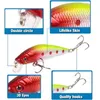 Baits Lures Aorace Minnow Fishing Lure 70mm 8g 3D Eyes Crankbait wobbler Artificial Plastic Hard Bait Tackle 230801