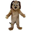 Tan Dog Mascot Costume Performance Simulation Cartoon Anime Theme Character vuxna storlek Jul utomhus reklamdräkt kostym