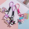 Cute Cartoon Fat Kuromi Keychain Wholesale Doll Kawaii Key Cover Chain Pendant Women Key Holder Female Keyring Gift Toy 2343