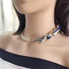 Choker Multifunctional French Matching Silk Scarf Necklace Bracelet Magnetic Buckle Women's Spring And Summer Neck Guard