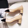 Дизайнеры модельеры Женская обувная телячья насосы подиума на высоких каблуках кроссовки подлинные кожаные кожаные каблуки каблуки Слингбеки.