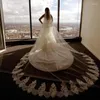 Voiles De Mariée Arrivée Dentelle Bord Brautschleier Casamento Duvak Veu Veil Boda Accessoires De Mariage 2 Couche De Noiva