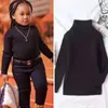 Pullover Autunno Ragazzi Ragazze Dolcevita Maglioni Inverno Abbigliamento per bambini Pullover caldi Maglione lavorato a maglia Neonato Cappotto di lana Top 2Y9Y 230801