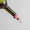 Kürbisförmiger Flaschenverschluss. Kreativer, mit Silikon versiegelter Frischhalte-Flaschenverschluss. Dekorativer Champagner-Weinflaschenverschluss