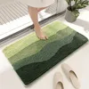 Carpetes Impressos Engrossar Tapete de Banheiro Super Absorvente Porta de Entrada Elimina Poeira Tapete para Pés Antiderrapante Tapete de Banho Macio de Secagem Rápida Flocado R230801