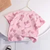 Camisetas Bebé Niñas Verano Camiseta Algodón Moda Oso de dibujos animados Patrón Camisetas 1 6 años Niños Manga corta Top Versión coreana Ropa para niños 230731