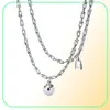 Memnon Jewelry 925 Sterling Silver European Style Round Ball Lock Necklaces for Women Pendant Ushapedチェーンネックレスギフト3475153