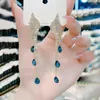 Baumeln Ohrringe Trendy Glänzenden Strass Flügel Wasser Tropfen Ohrring Für Frauen Koreanische Luxus Temperament Lange Quaste Jäten Schmuck Geschenk