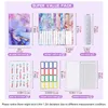 Gift Wrap A6 Marble Colorful Money Budget Planner Binder Zipper Envelopes Cash For Budgeting Organizer