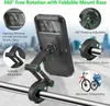 MP3/4 Docks Cradles Adjustable Waterproof Bicycle Mobile Phone Holder Mount Universal Bike Motorcycle Handlebar Cell Phone Support Mount Bracket Bag x0731