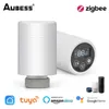 Overig Huis Tuin ZigBee 30 TRV Thermostaat Tuya Radiator Actuator Slimme programmeerbare temperatuurregelaar Alexa Google Spraakbesturing 230731