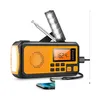 Radio 2023 DAB FM AM Bluetooth Emergency Solar Mottagare Hand Crank Dynamo Outdoor LED SOS S 230331 Drop Delivery Electronics Telecom DHWB1