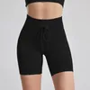 Pantaloncini attivi Sport senza cuciture per le donne Pantaloni da yoga con coulisse e pantaloni da fitness a vita alta da donna