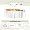 Table Cloth Round Cute Candy Logo Tablecloth Waterproof Oil-Proof Covers 60 Inches Anime Manga