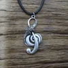 Подвесные ожерелья музыка символ ожерелье Reble Clef Musical Art Jewelry Учитель Ученик