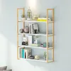 Wall shelves Multi-layer nail salon Nail salon Beauty salon Wall cabinets Barbershop shelves shelves Cosmetics shelves