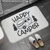 Mattor Happy Campers Doormat Instant Drying Mat Badrumsmatta som inte är halkad entré Nappa Skin golvmatta toalett matta heminredning badmatta 230731