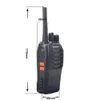 Talkie-walkie 2pcs Baofeng BF 88E PMR 0 5W 16CH UHF 4 00625 4 19375MHz 12 5KHz Séparation des canaux avec chargeur USB Casque 230731