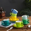 Cups Saucers 80ml Turkish Espresso With Ceramic Cup Set For Coffee Kitchen Party Drink Ware Home Decor Creative Gifts