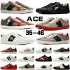 2024 Chaussures Designer Men Femmes Cartoons Casual Shoe Shoe Ace Ace en cuir authentique Tiger Snake broderie Stripes Classic Sneakers Chaussures D8
